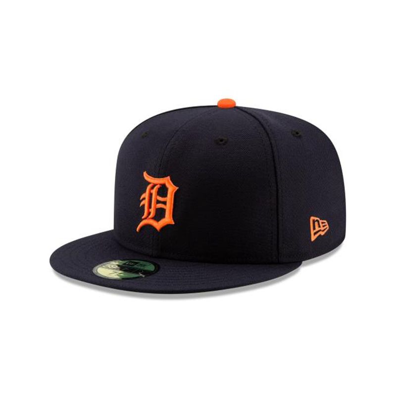 MLB Detroit Tigers 2019 Road Authentic Collection 59Fifty Fitted (HBA8602) - Blue New Era Caps